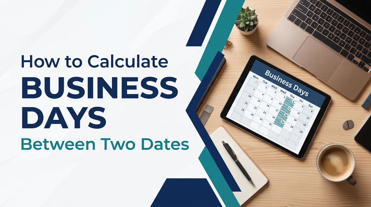 How to Calculate Business Days Between Two Dates — illustrated calendar or time example